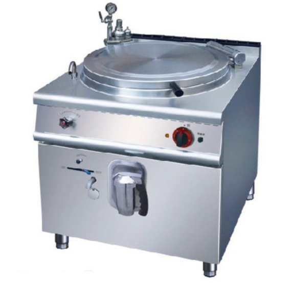 Silk Road Gas Indirect Jacketed Boiling Pan , Stainless Steel Marine Cooking Equipment