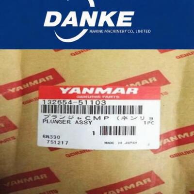 YANMAR 6N330 Marine Spare Parts Plunger Assy High Performance 132654-51103